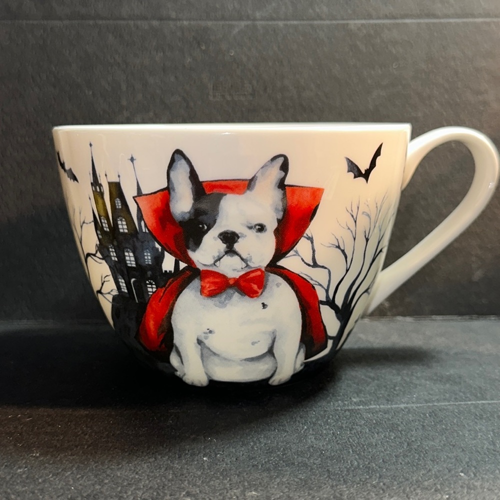 Portobello by Design Bone China 16oz Mug Count Dogula Halloween